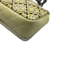 Load image into Gallery viewer, Chanel Yellow / Black  Embroidered Flap Bag
