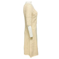 Load image into Gallery viewer, Oscar de la Renta Ivory Cashmere Crochet Knit Dress
