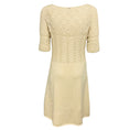 Load image into Gallery viewer, Oscar de la Renta Ivory Cashmere Crochet Knit Dress
