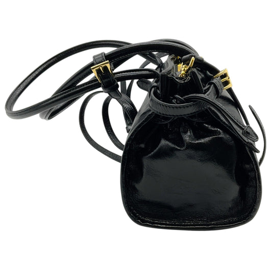 Prada Black Leather Medium Bonnie Shoulder Bag