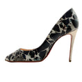 Load image into Gallery viewer, Christian Louboutin Ivory / Black Multi Print Patent Leather Pumps
