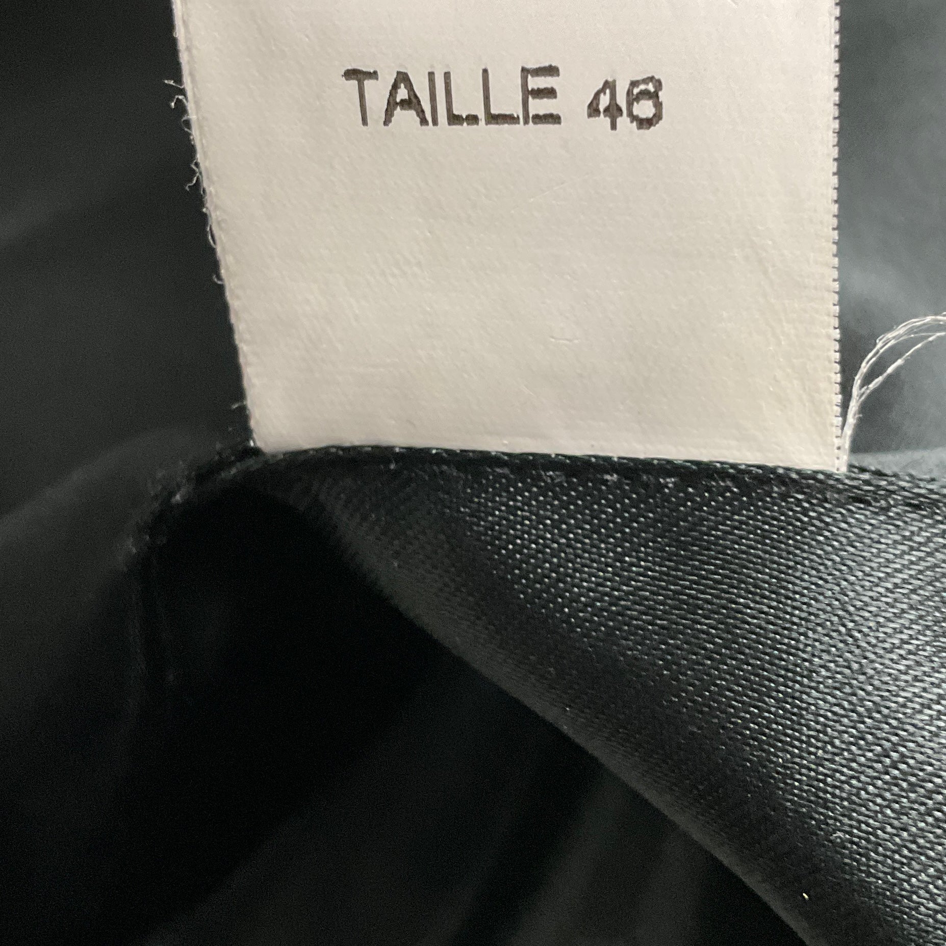 Edward Achour Black / White Pearl Buttoned Mid Length Tweed Coat