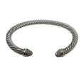 Load image into Gallery viewer, David Yurman Sterling Silver and Diamond 5mm Cable Bracelet
