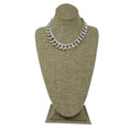 Load image into Gallery viewer, David Yurman Sterling Silver Pave Diamond Studded Large Chain Link Toggle Necklace
