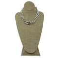 Load image into Gallery viewer, David Yurman Sterling Silver Pave Diamond Studded Large Chain Link Toggle Necklace
