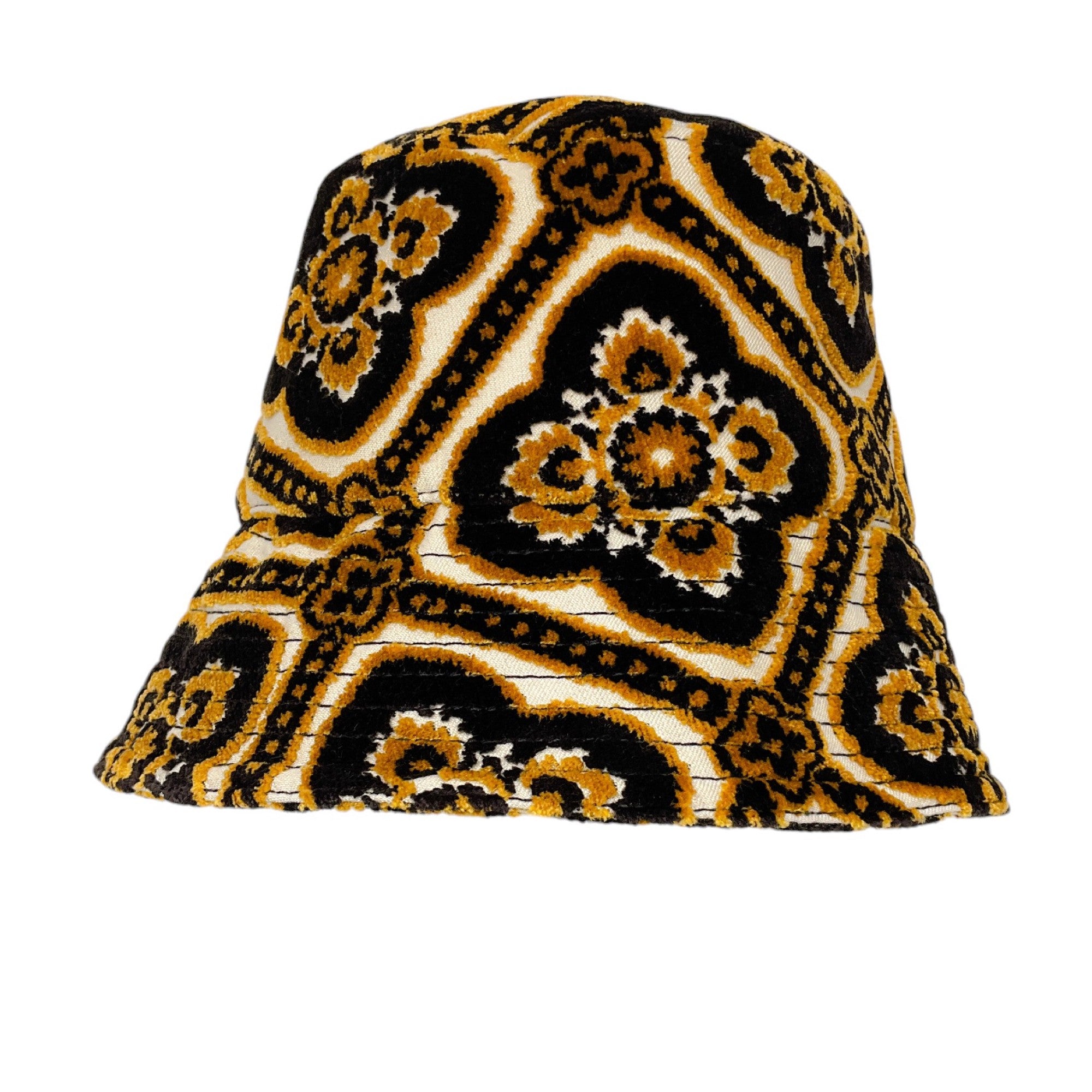 Etro Gold / Black Velvet Bucket Hat