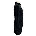 Load image into Gallery viewer, Rebecca Vallance Black Senna Ruched Ribbed Velvet Mini Dress
