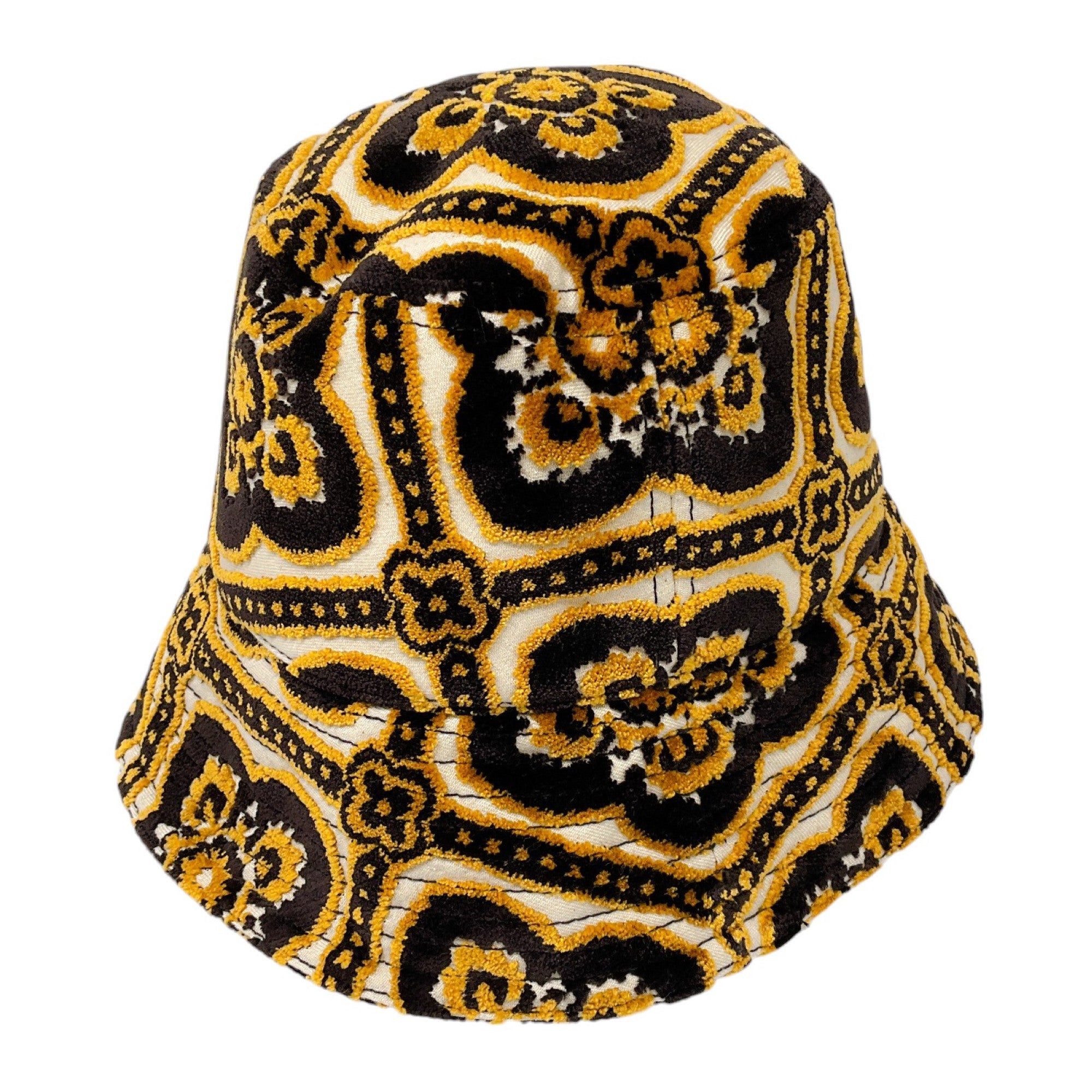 Etro Gold / Black Velvet Bucket Hat