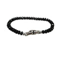 Load image into Gallery viewer, David Yurman Sterling Silver Black Beaded Bracelet
