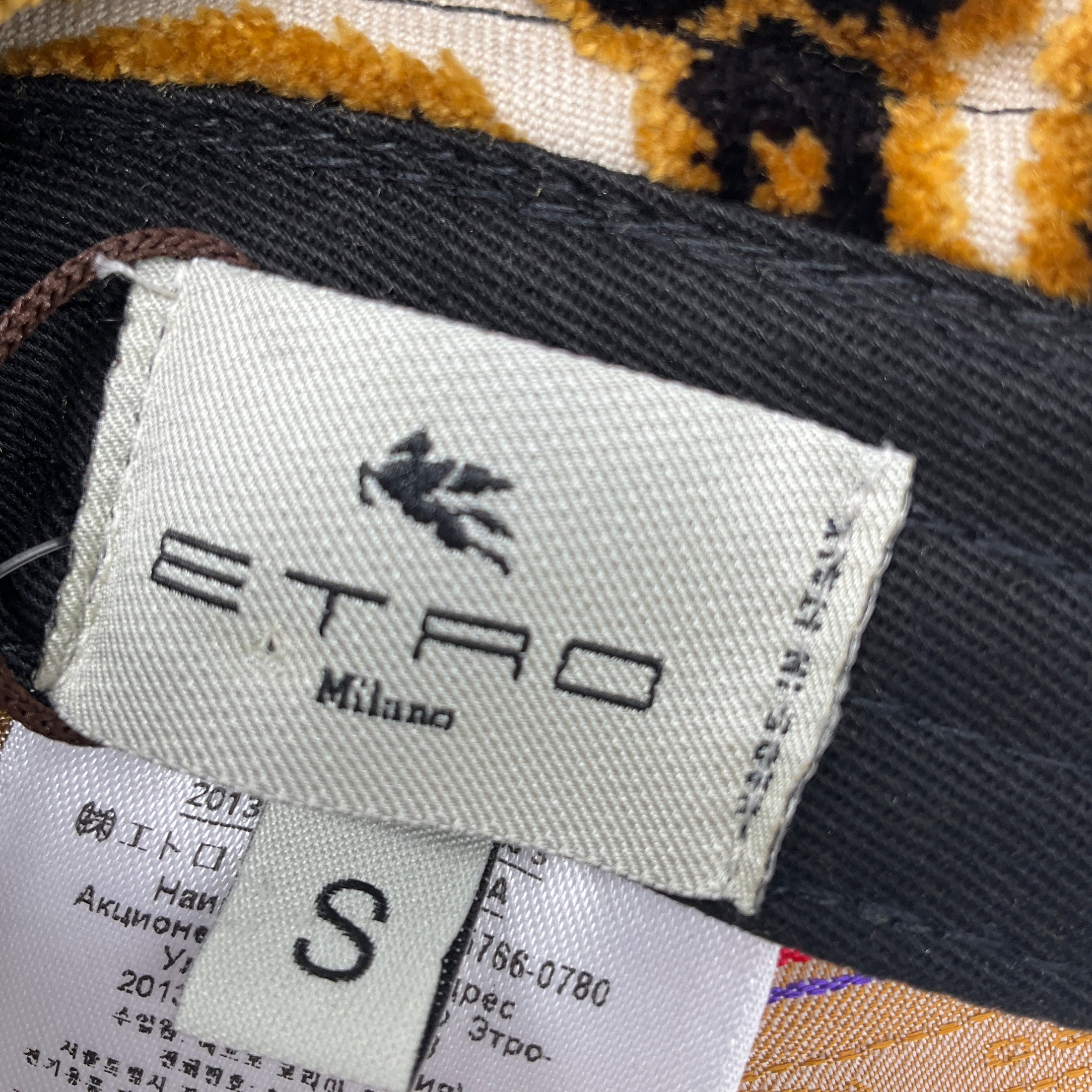 Etro Gold / Black Velvet Bucket Hat