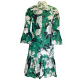 Load image into Gallery viewer, ERDEM Green Multi Floral Printed Winford Dress
