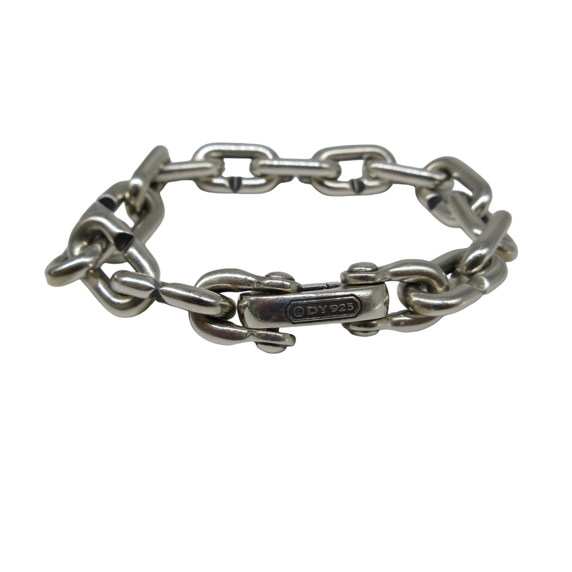 David Yurman Sterling Silver Chunky Chain Link 10.3mm Bracelet