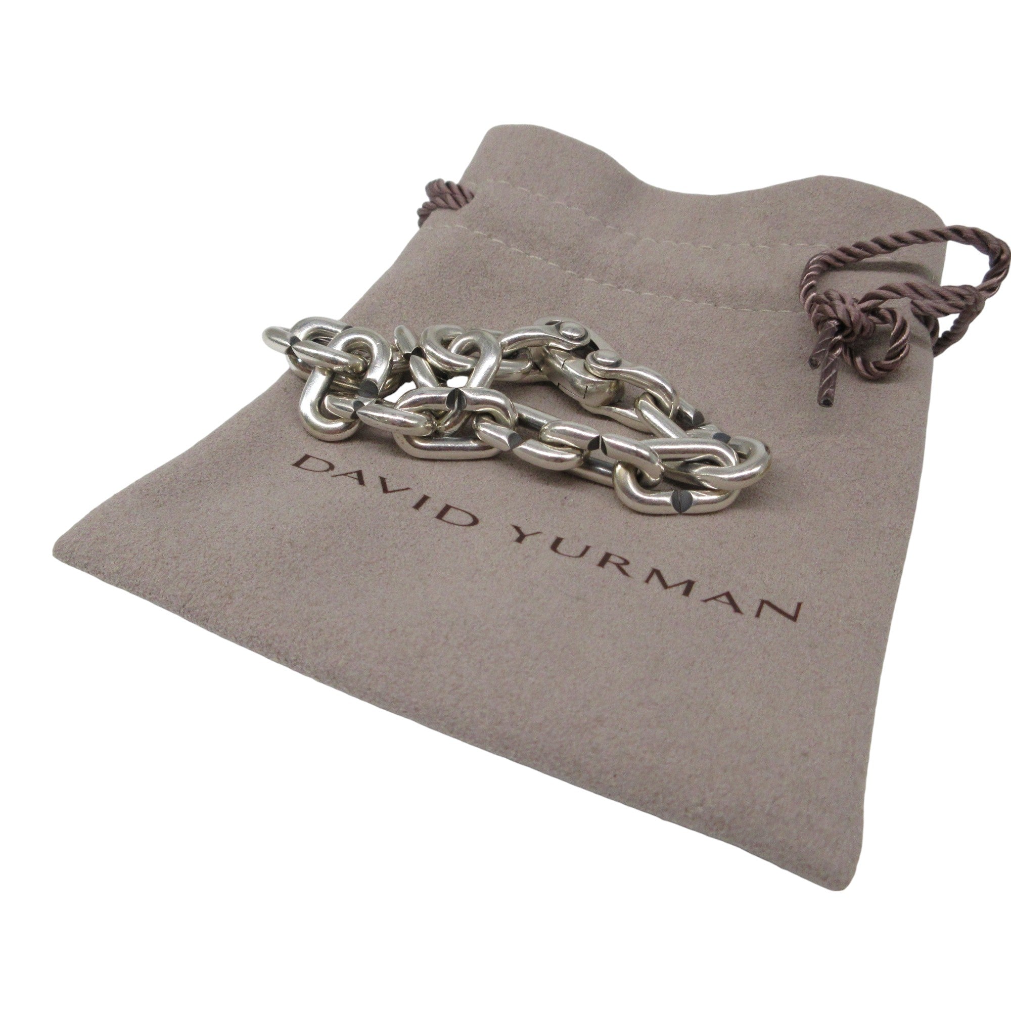 David Yurman Sterling Silver Chunky Chain Link 10.3mm Bracelet