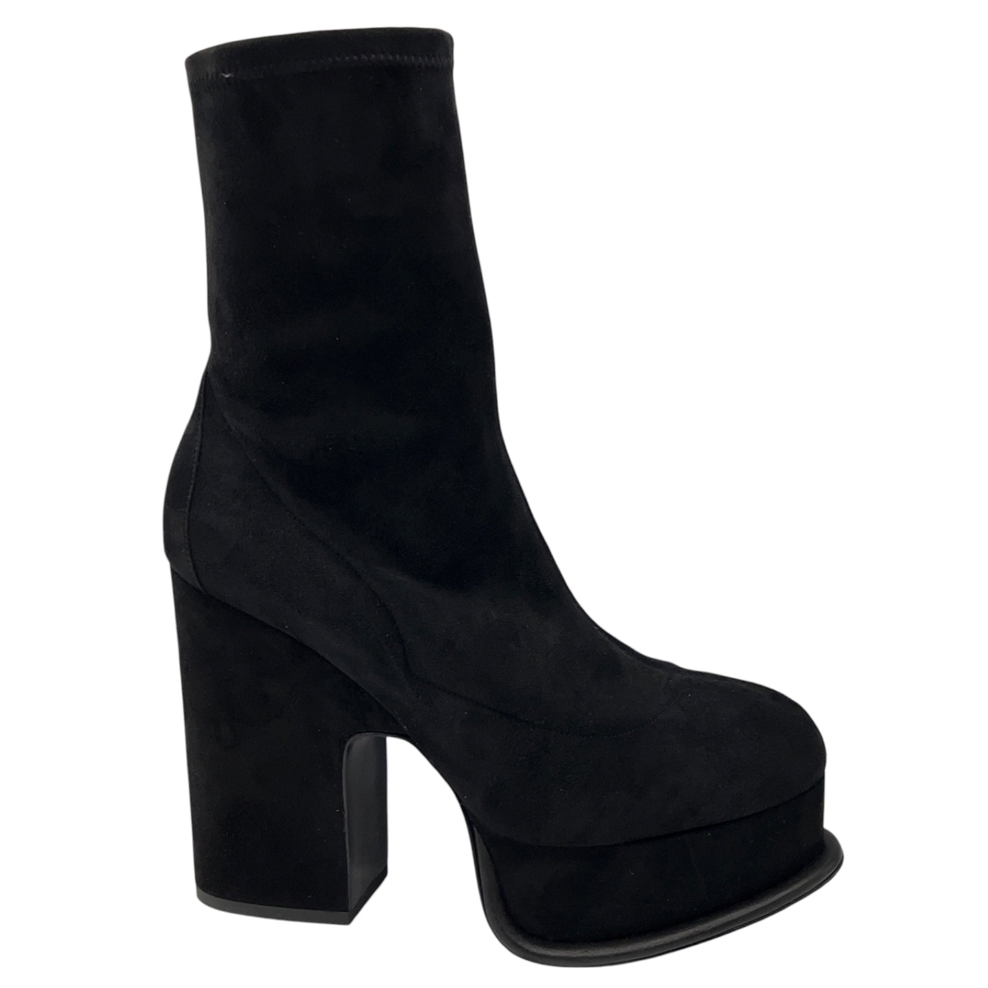 Pierre Hardy Black Suede Platform Boots