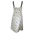 Load image into Gallery viewer, Tory Burch New Ivory Cypress Floral Jacquard Crystal Embellished Sleeveless Linen Dress
