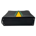 Load image into Gallery viewer, Hermes Rare Vintage 1963 Black / Green / Yellow Grained Leather Shoulder Bag
