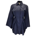 Load image into Gallery viewer, Stella McCartney Navy Blue Cotton and Silk Trench Coat
