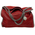 Load image into Gallery viewer, Stella McCartney Burgundy Falabella Bag with Silver Chains
