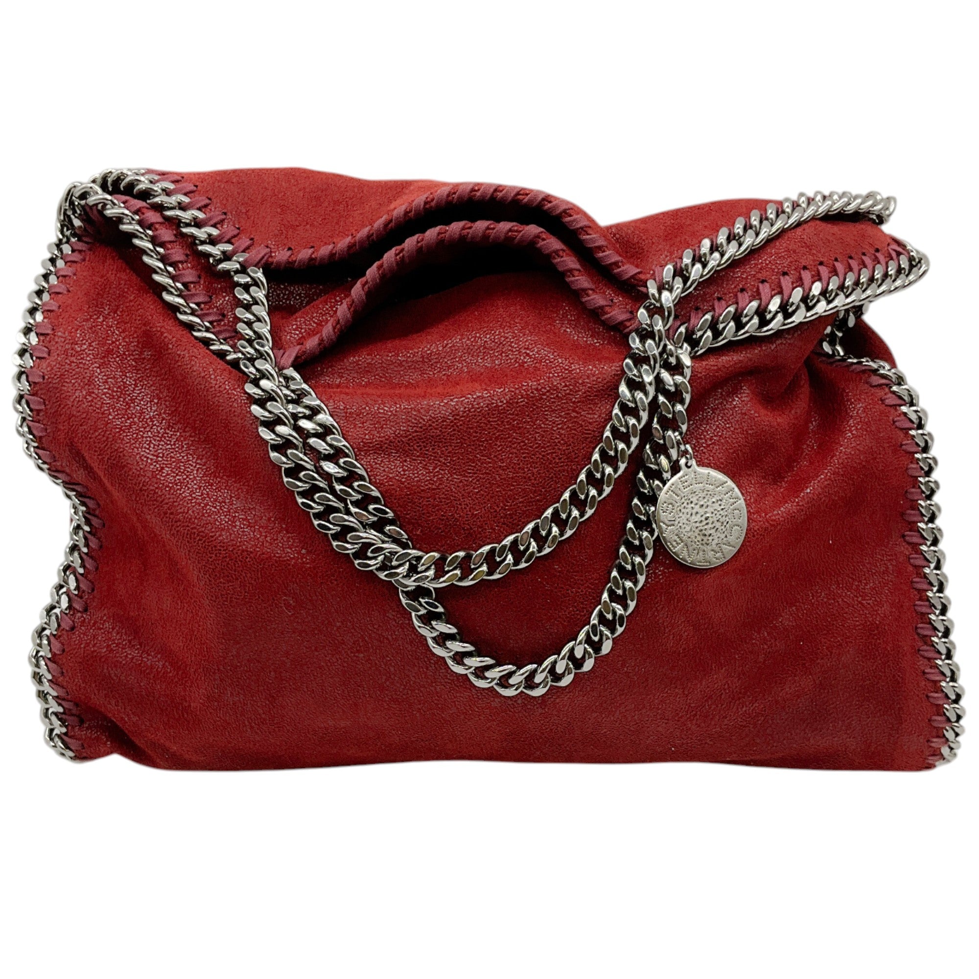 Stella McCartney Burgundy Falabella Bag with Silver Chains