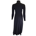 Load image into Gallery viewer, Balenciaga Black Long Sleeved Turtleneck Nylon Stretch Dress with matching gloves
