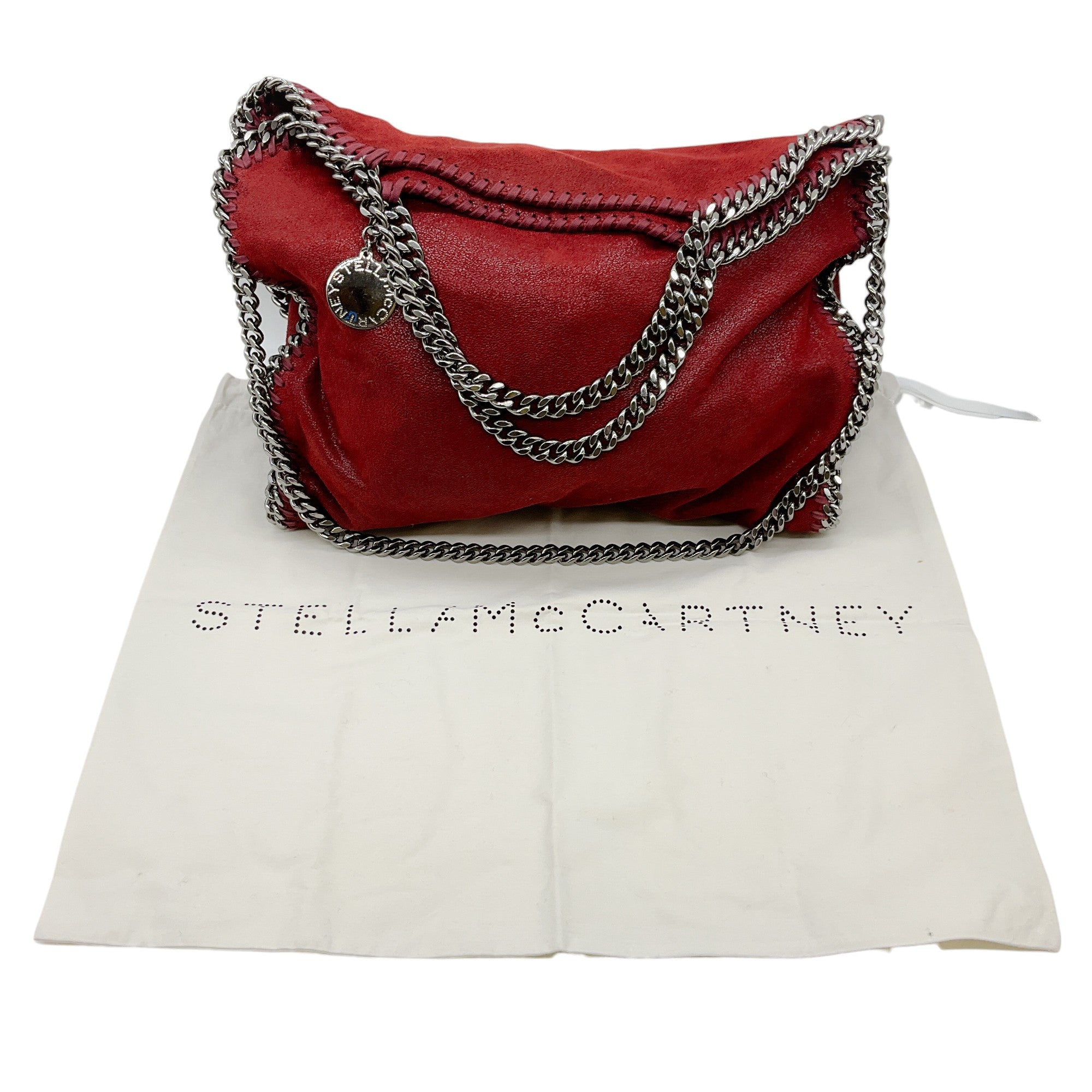 Stella McCartney Burgundy Falabella Bag with Silver Chains