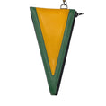 Load image into Gallery viewer, Hermes Rare Vintage 1963 Black / Green / Yellow Grained Leather Shoulder Bag

