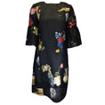 Load image into Gallery viewer, Oscar de la Renta Black Multi Printed Jacquard Dress
