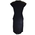 Load image into Gallery viewer, Christian Dior Black Peplum Hem Silk Crepe Pencil Dress
