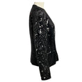 Load image into Gallery viewer, Maje Black / Silver Sequined Doucette Blazer Jacket
