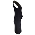 Load image into Gallery viewer, Christian Dior Black Peplum Hem Silk Crepe Pencil Dress
