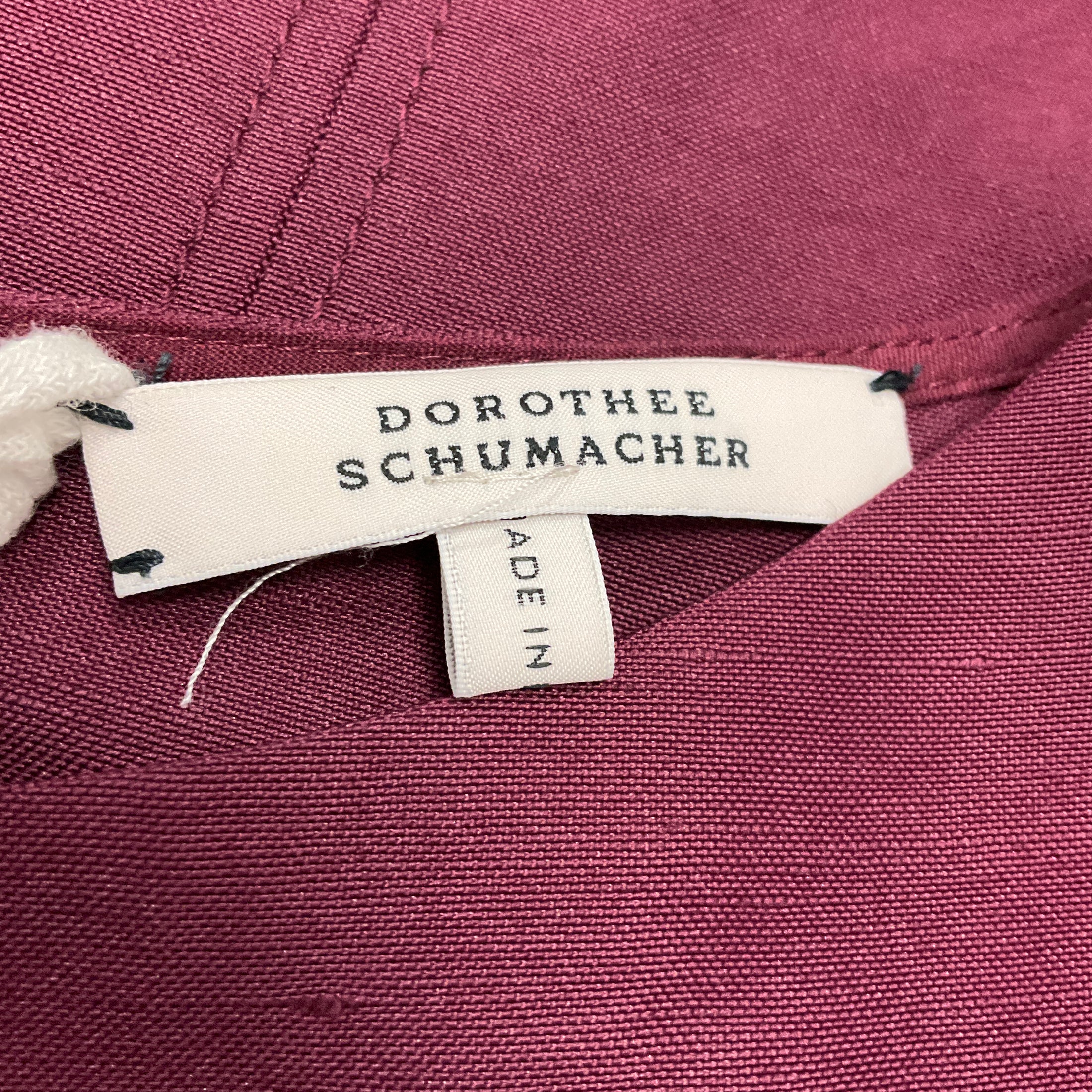 Dorothee Schumacher Burgundy Summer Cruise Dress