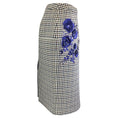 Load image into Gallery viewer, Dice Kayek Indigo Sequin Embroidered Checkered Midi Skirt
