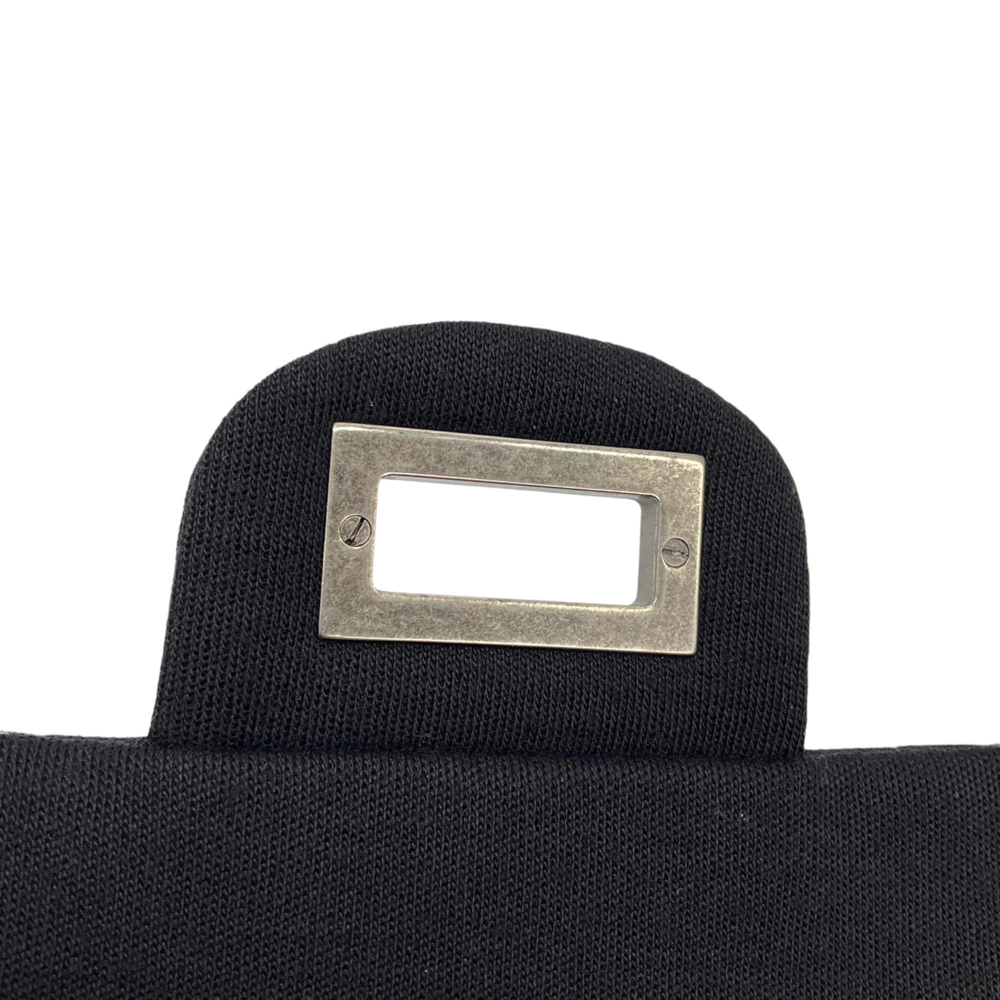 Chanel Black Quilted Jersey 2.55 Flap Handbag