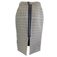 Load image into Gallery viewer, Dice Kayek Indigo Sequin Embroidered Checkered Midi Skirt
