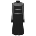 Load image into Gallery viewer, Proenza Schouler Black Textured Viscose Chiffon Dress
