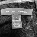 Load image into Gallery viewer, Ralph Lauren Black Label Black Long Sleeved Embroidered Floral Lace Cocktail Dress with Leather Trim
