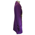 Load image into Gallery viewer, Carolina Herrera Purple Bejeweled Wool Coat
