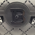 Load image into Gallery viewer, Balmain Black B-Buzz 23 Diamond Stitched Leather Shoulder Bag
