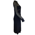 Load image into Gallery viewer, Proenza Schouler Black Textured Viscose Chiffon Dress
