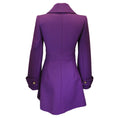 Load image into Gallery viewer, Carolina Herrera Purple Bejeweled Wool Coat
