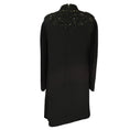 Load image into Gallery viewer, Carolina Herrera Black Bejeweled Long Sleeved Crepe Dress
