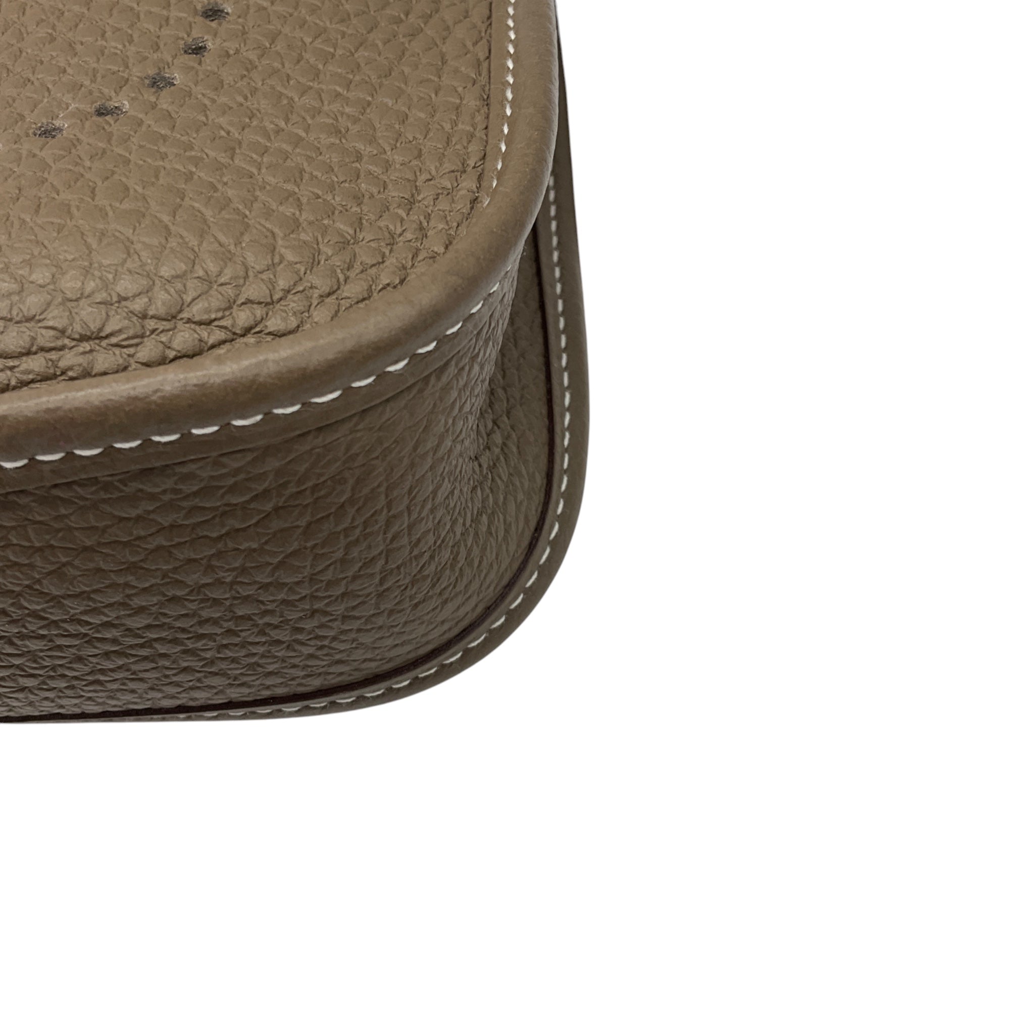 Hermes Taupe Evelyne TPM 16 Leather Handbag
