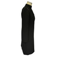 Load image into Gallery viewer, Carolina Herrera Black Bejeweled Long Sleeved Crepe Dress
