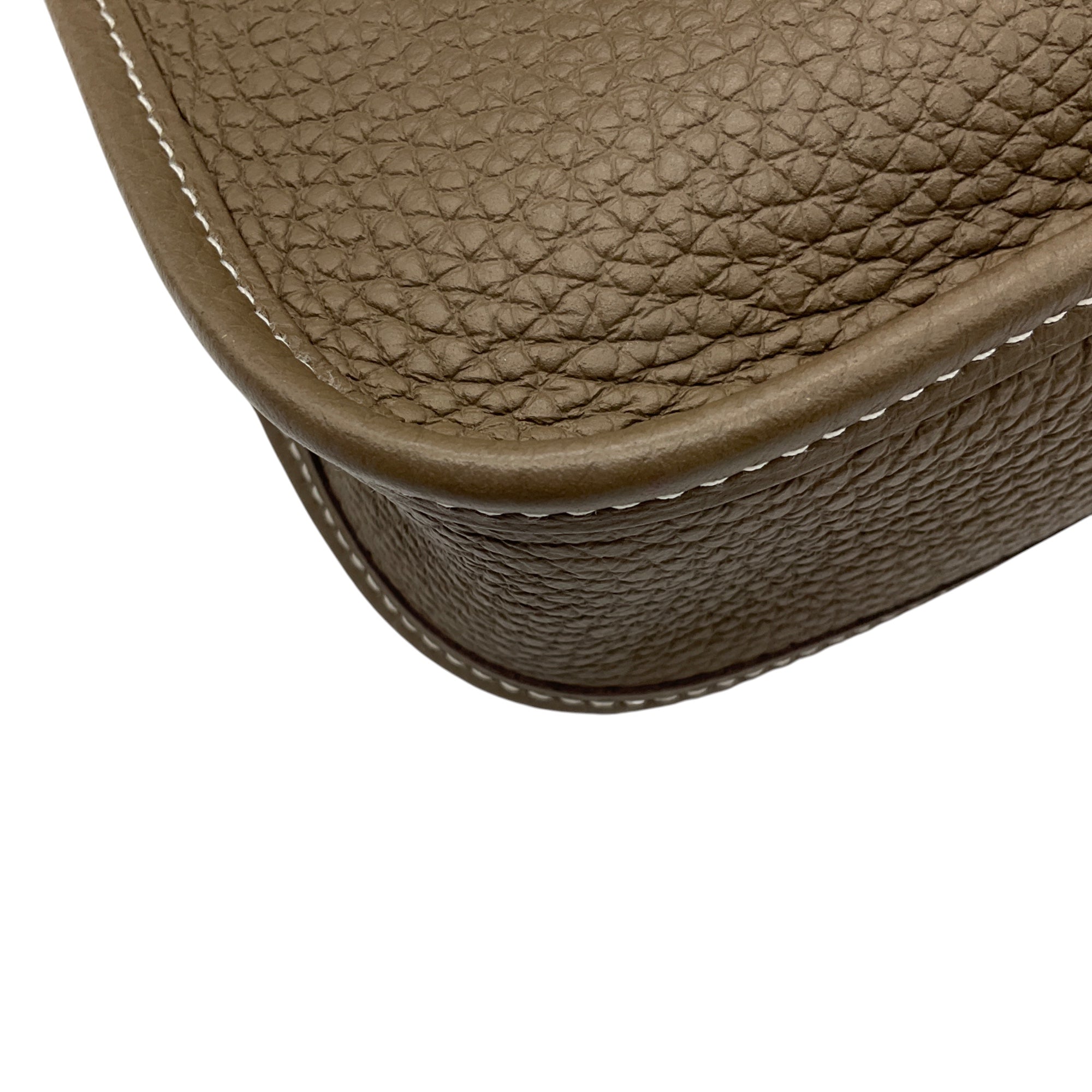 Hermes Taupe Evelyne TPM 16 Leather Handbag