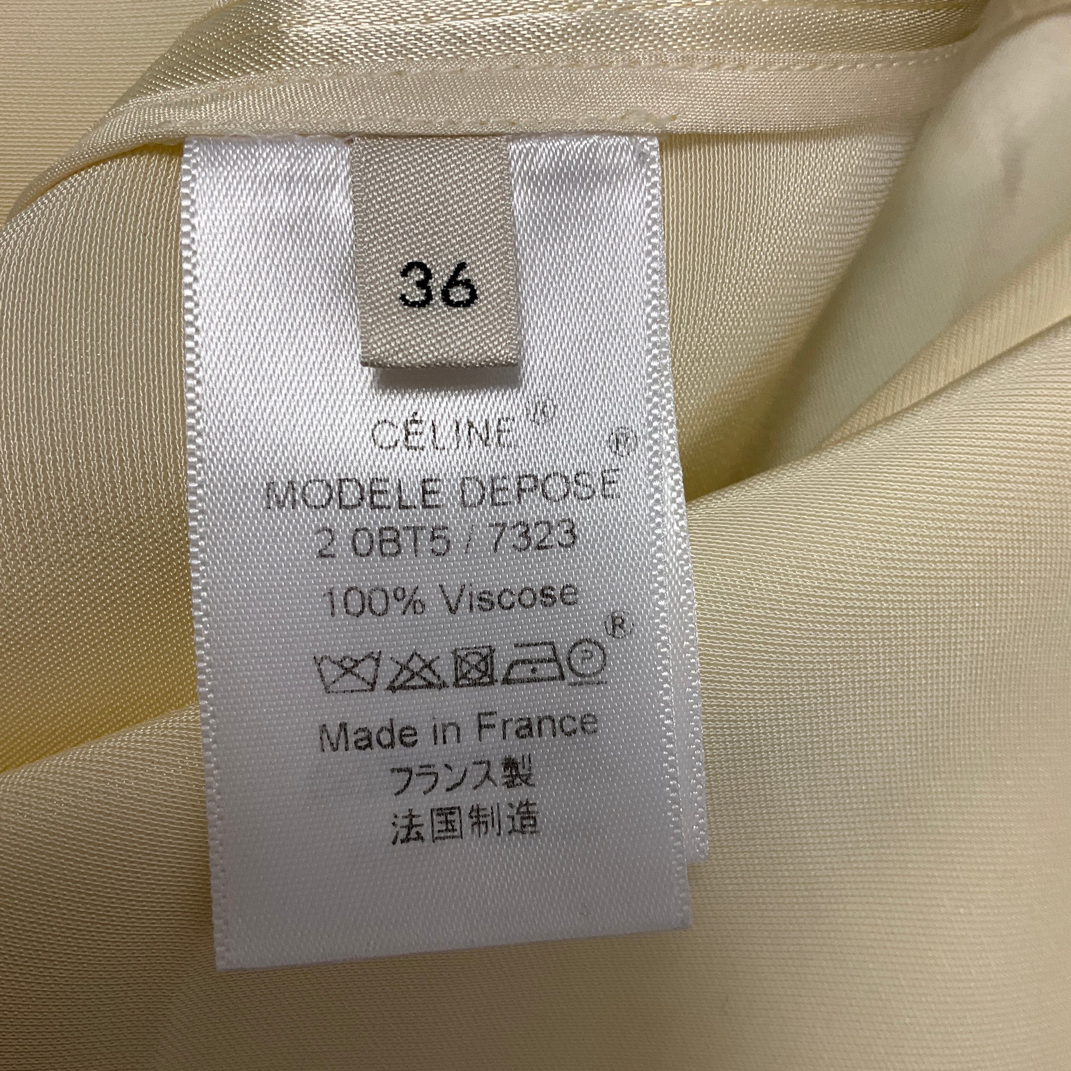 Celine Cream Ruched Sleeveless Satin Mini Dress
