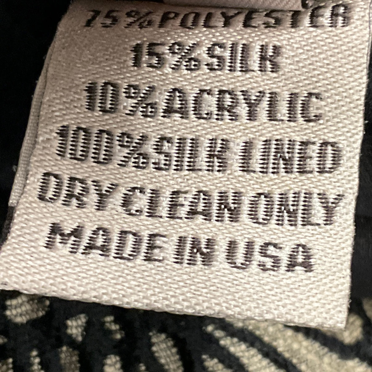 Lela Rose Gold / Black Jacquard Cocktail Dress