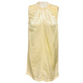 Load image into Gallery viewer, Celine Cream Ruched Sleeveless Satin Mini Dress
