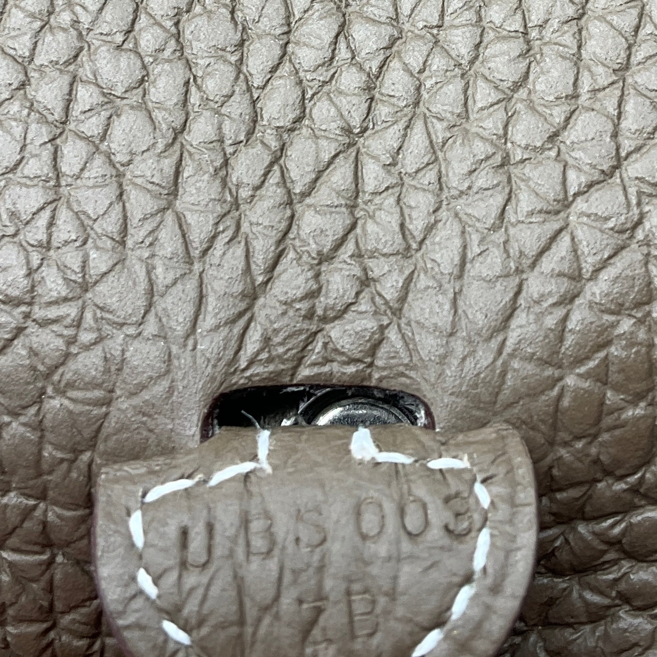 Hermes Taupe Evelyne TPM 16 Leather Handbag