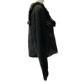 Load image into Gallery viewer, Ulla Johnson Black Crochet Hand Knit Alda Sweater
