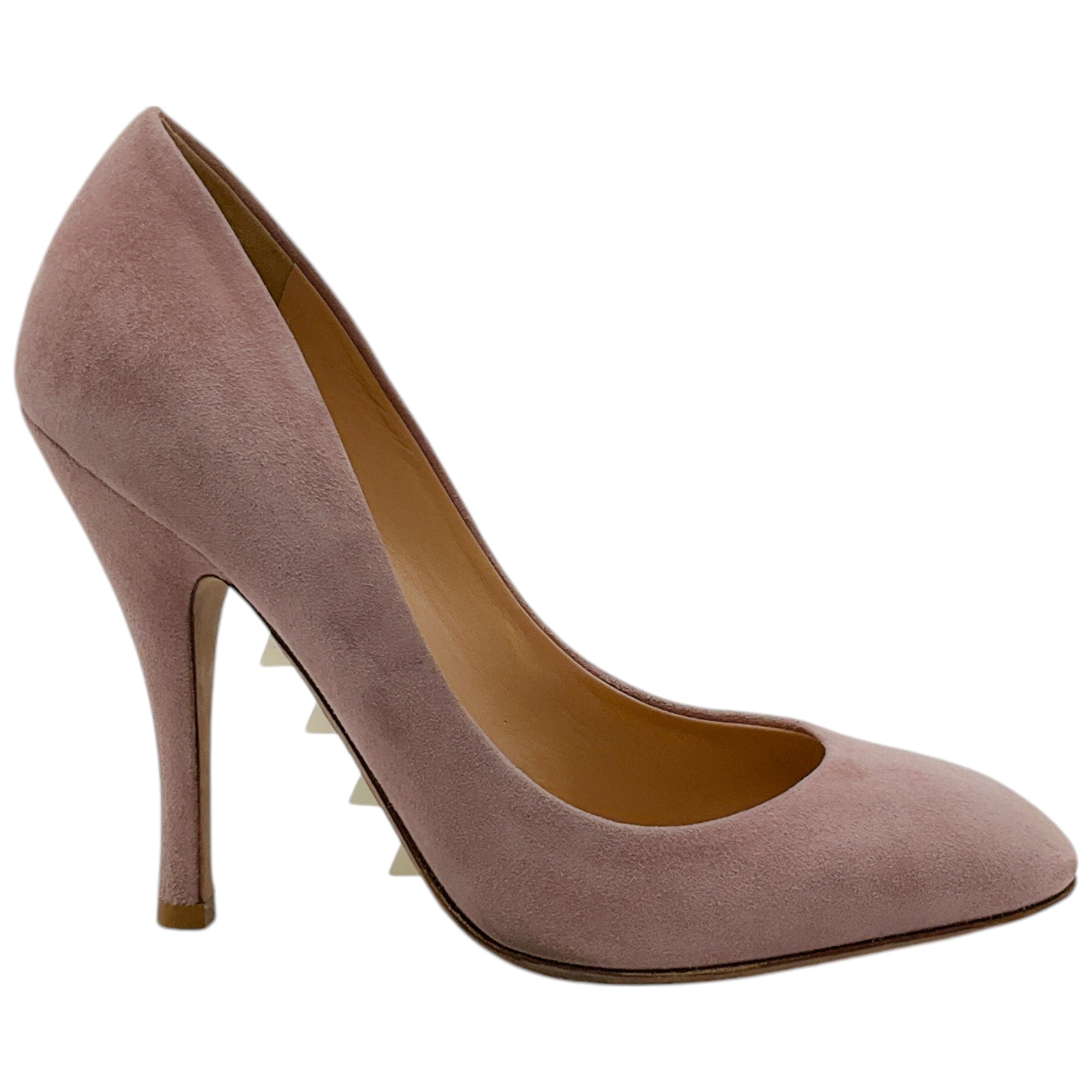 Valentino Rose Blush Suede Pumps